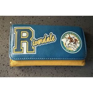 Riverdale Archie Varsity Flap Wallet by Hot Topic Blue Trifold Long Credit Cards
